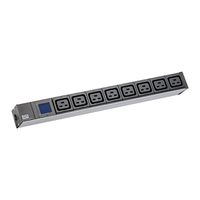 BACHMANN BN0500 19" 1U 8xC19, 2,0m CEE7/7