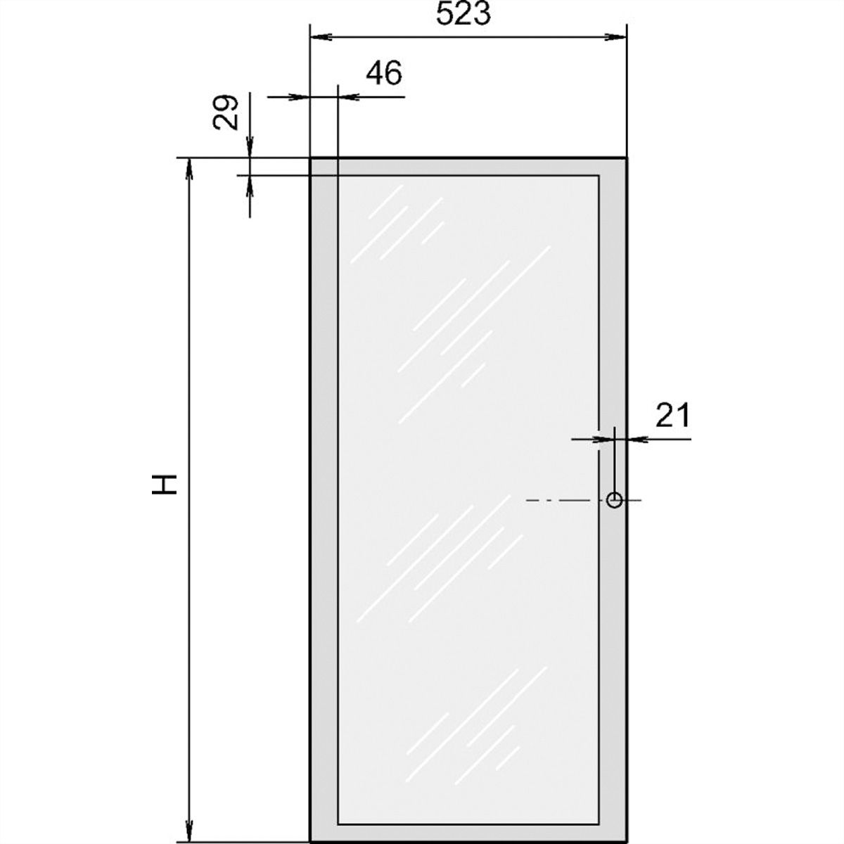 SCHROFF Eurorack Porte Vitrée Avec Verre Acrylique, RAL 7035, 29 U 600W