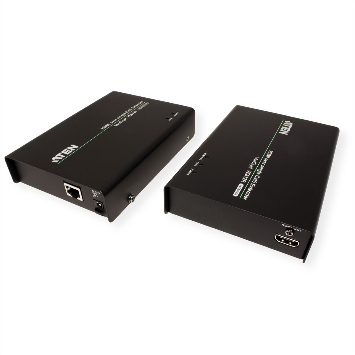 ATEN VE812 Extension HDBaseT HDMI, récepteur et transmetteur, Cat. 5e, 100m