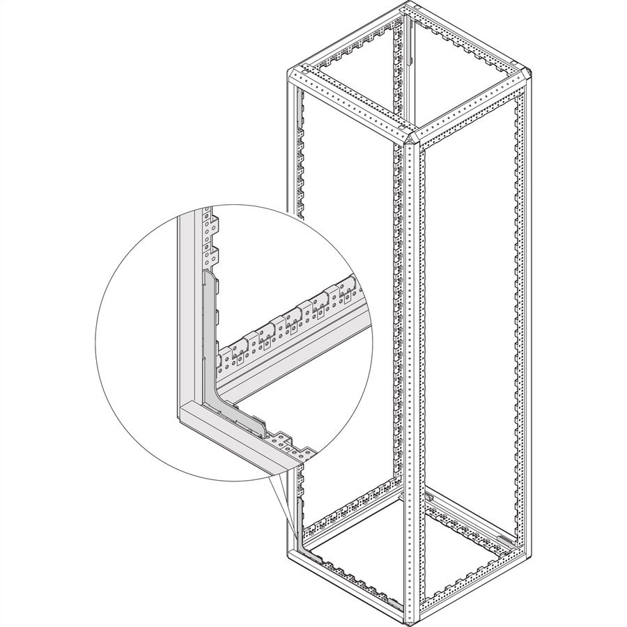 Cadre d'armoire Varistar SCHROFF, Heavy Duty, sismique, 1400H 800W 600D