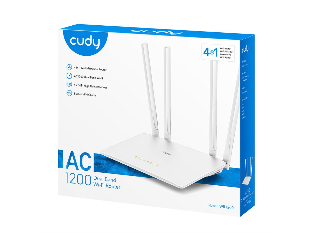 CUDY WR1200 AC1200 Routeur WiFi