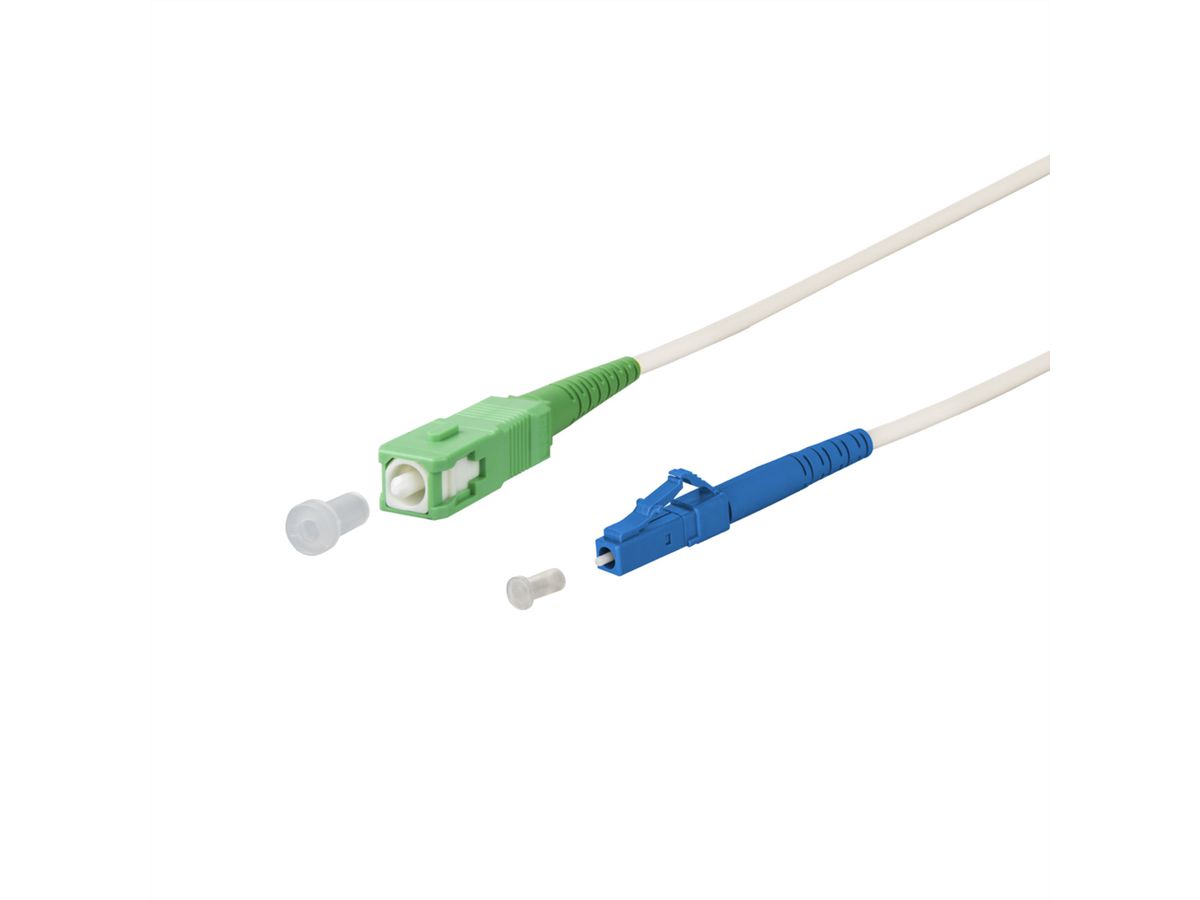 METZ CONNECT OpDAT cordon de brassage, SC-S APC/LC-S OS2, 0,5 m
