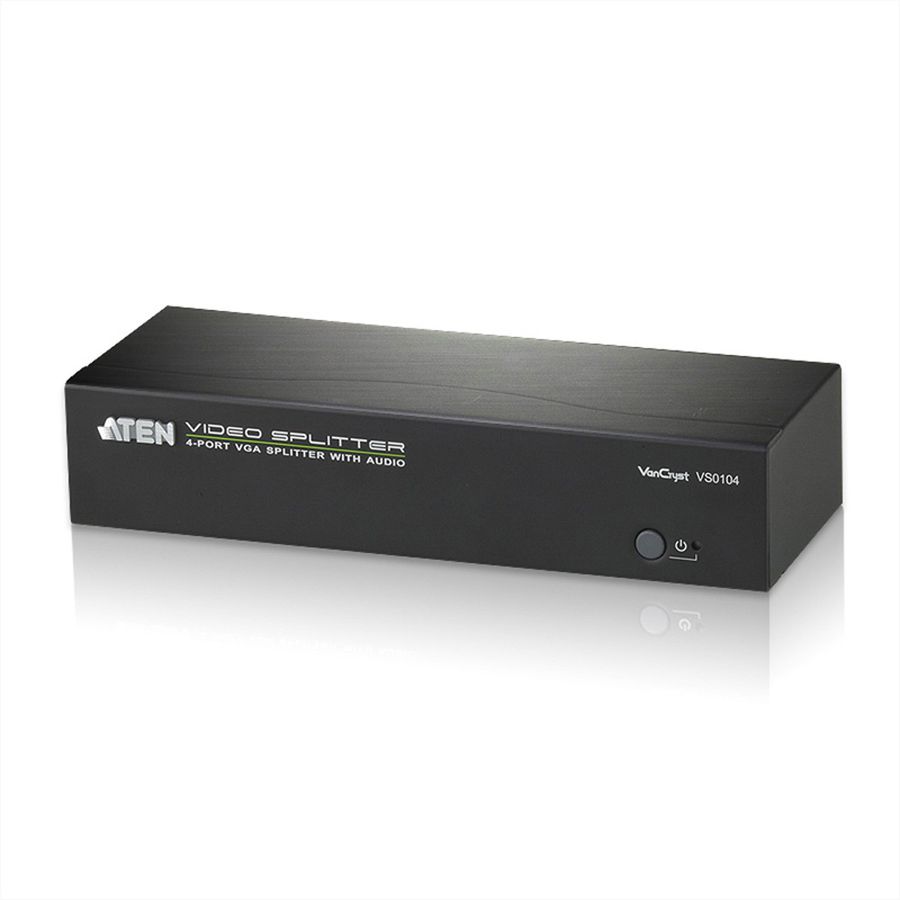 ATEN VS0104 Splitter Vidéo, 450MHz, Audio, RS232, 4 écrans