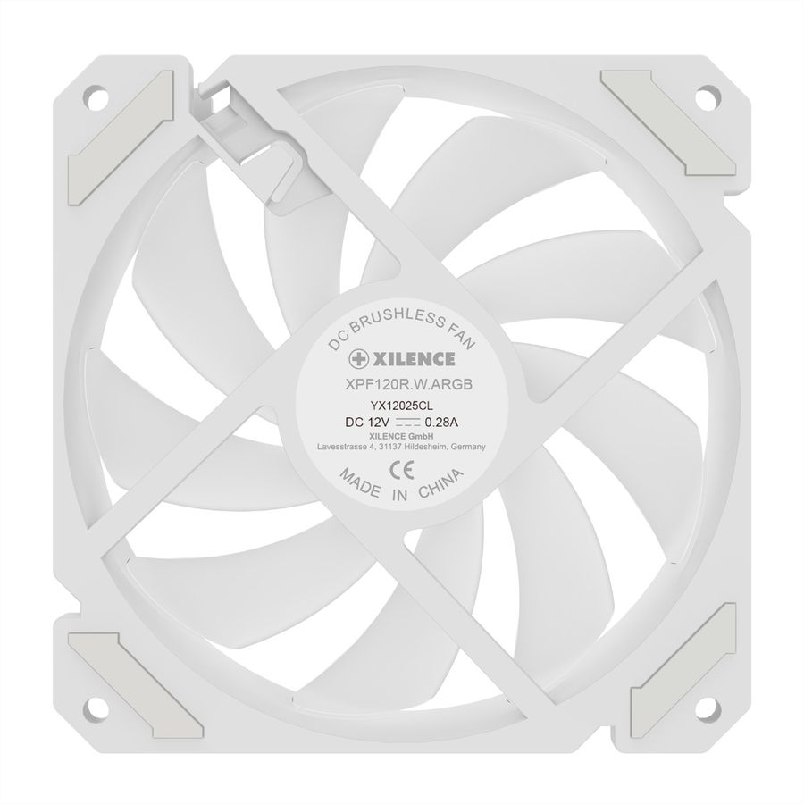 XILENCE Performance A+ REVERSE XF066, Ventilateur LED ARGB 120 mm blanc
