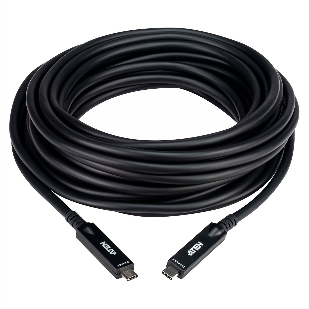 ATEN UE3410F Câble optique actif USB-C Ultra HD, noir, 10 m