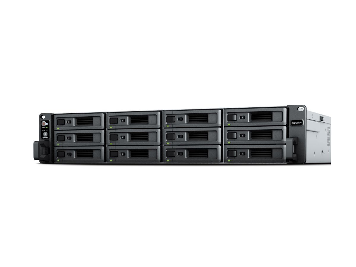 Synology RackStation RS2423RP+ serveur de stockage NAS Rack (2 U) Ethernet/LAN Noir, Gris V1780B