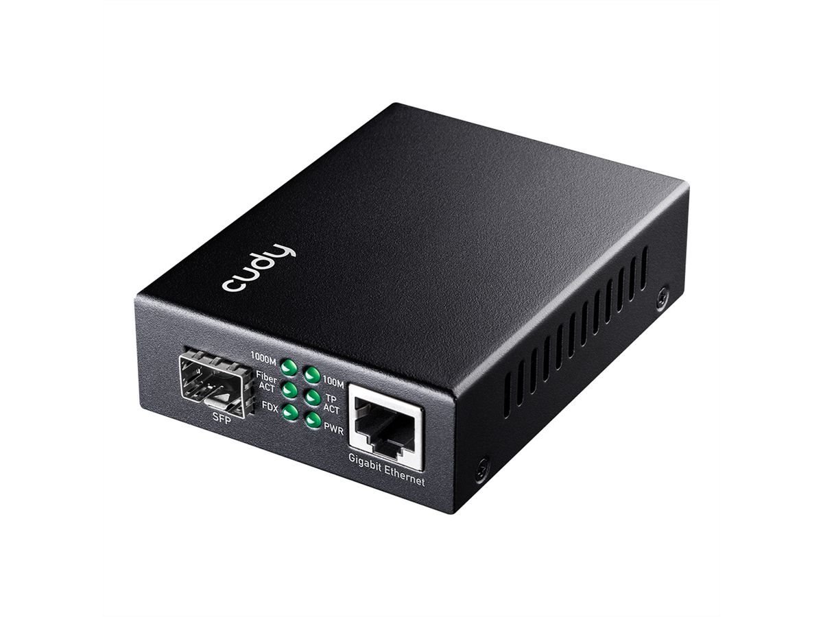 CUDY MC220 Convertisseur de média 10/100/1000 M