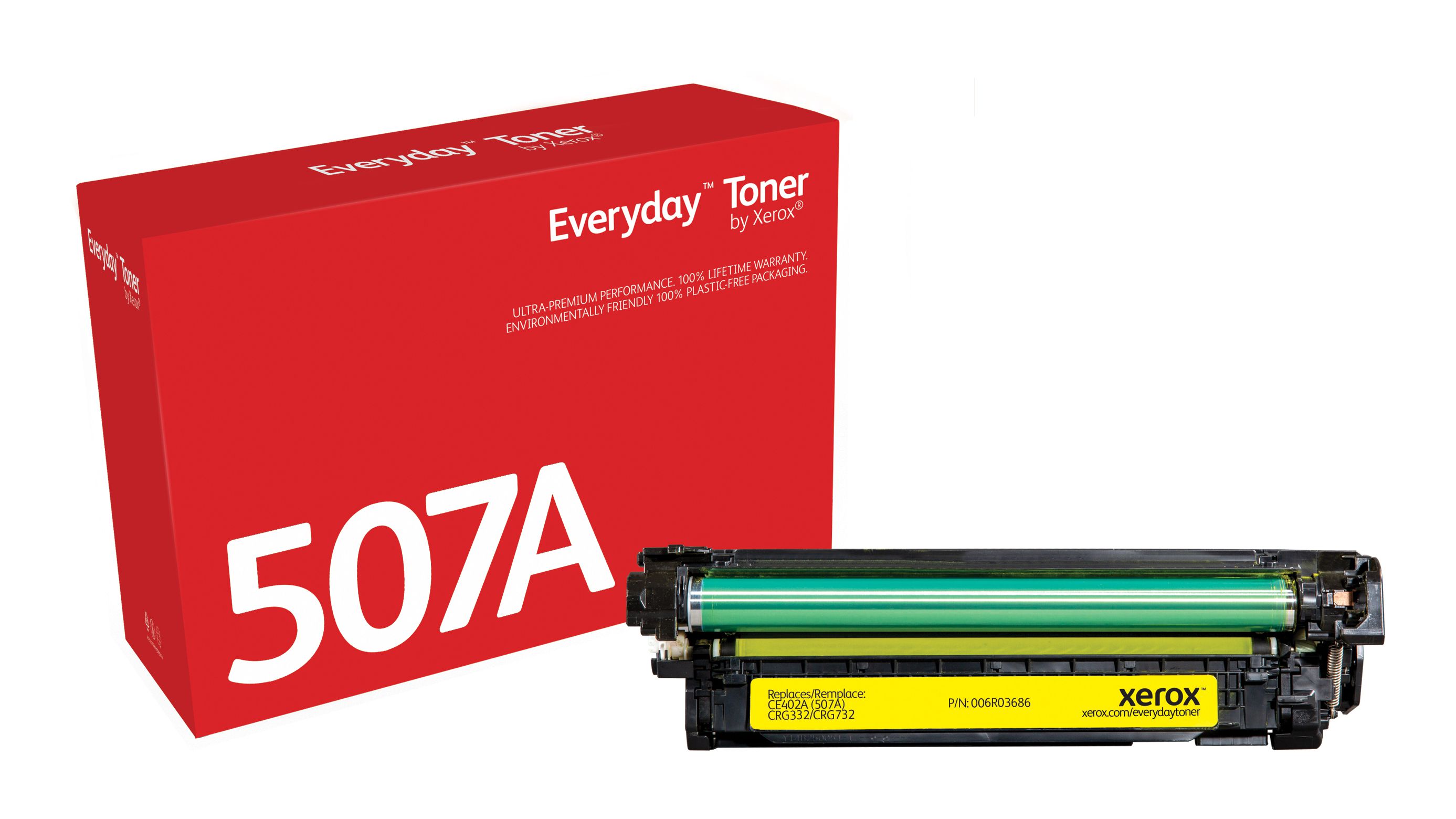 Everyday Toner Jaune ™ de Xerox compatible avec HP 507A (CE402A), Capacité standard