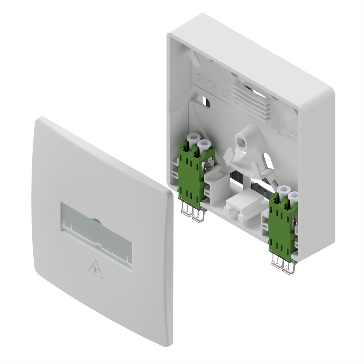 d.center® Gf-TA 42, équipée en partie avec 2 connecteurs LCD/APC