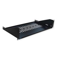 VALUE Etagère 19", 485 x 250 mm, 2 U, max. 15 kg, forme en U, noir