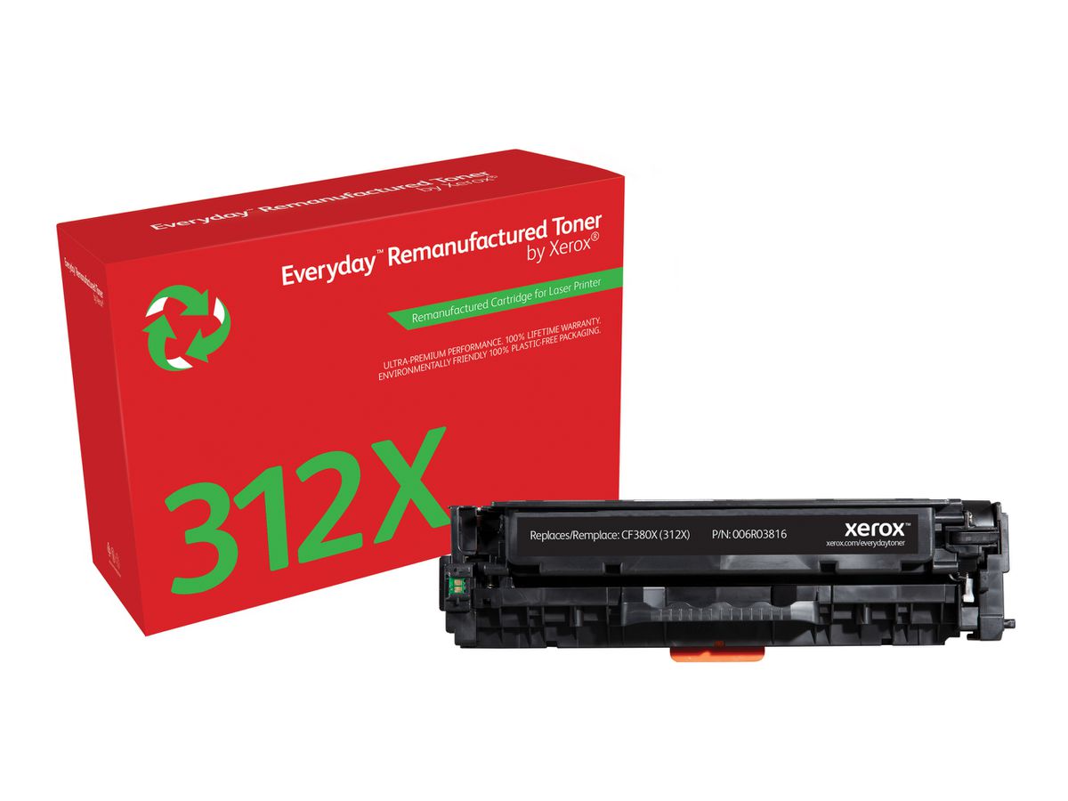 Everyday Toner Noir ™ de Xerox compatible avec HP 312X (CF380X), Grande capacité