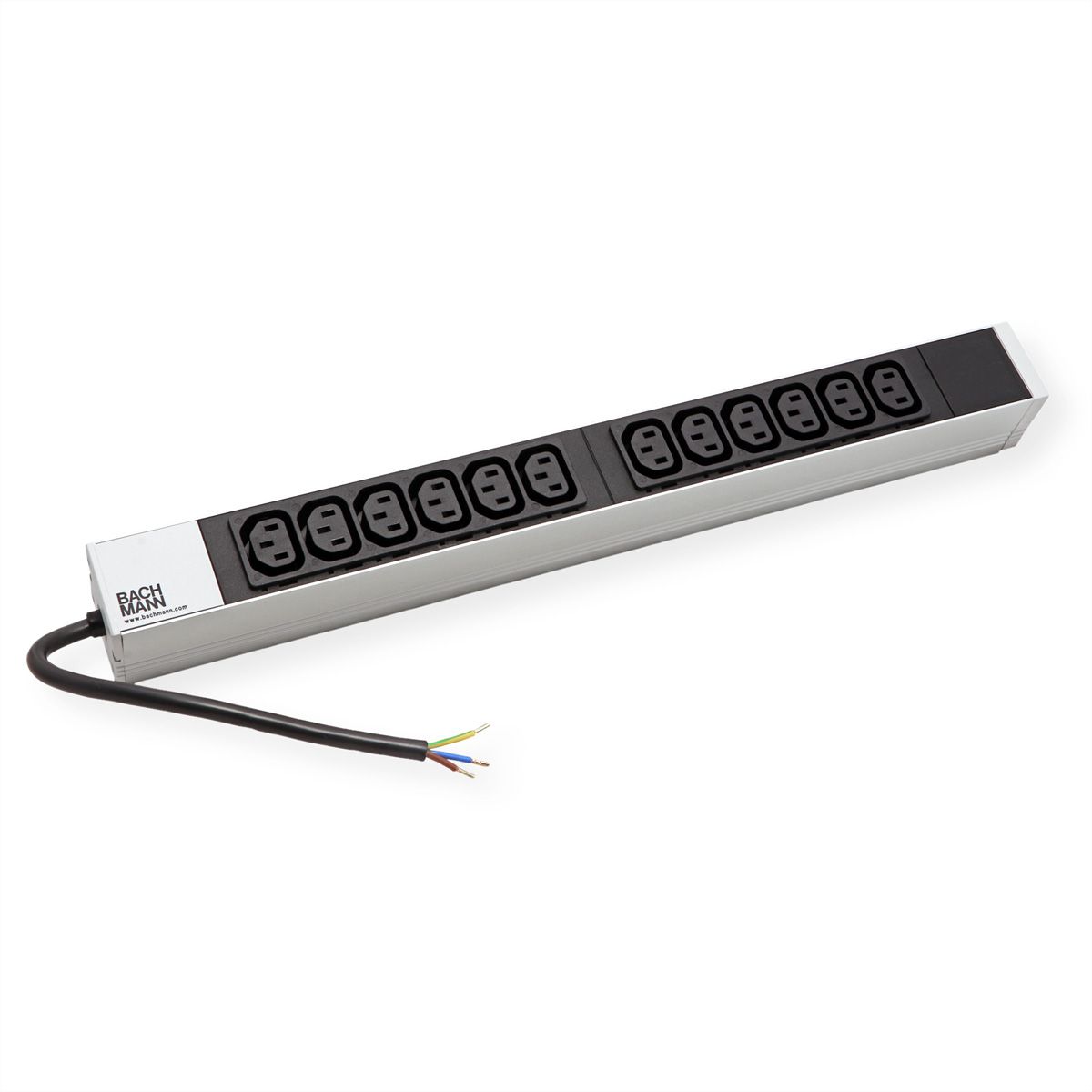 BACHMANN PDU Basic 19" 1U (230-400 V / 50 Hz), équerre de fixation incluse