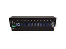 EXSYS EX-1110HMVS Hub à 10 ports USB 3.2,Gen1 protection de surtension et boîtier métal