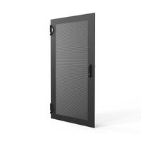 SCHROFF Porte 1600H 800L perforée IP20 fermeture 3 points RAL7021