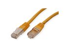 Cordon VALUE Cat.6 (Classe E) S/FTP (PiMF), jaune, 1 m