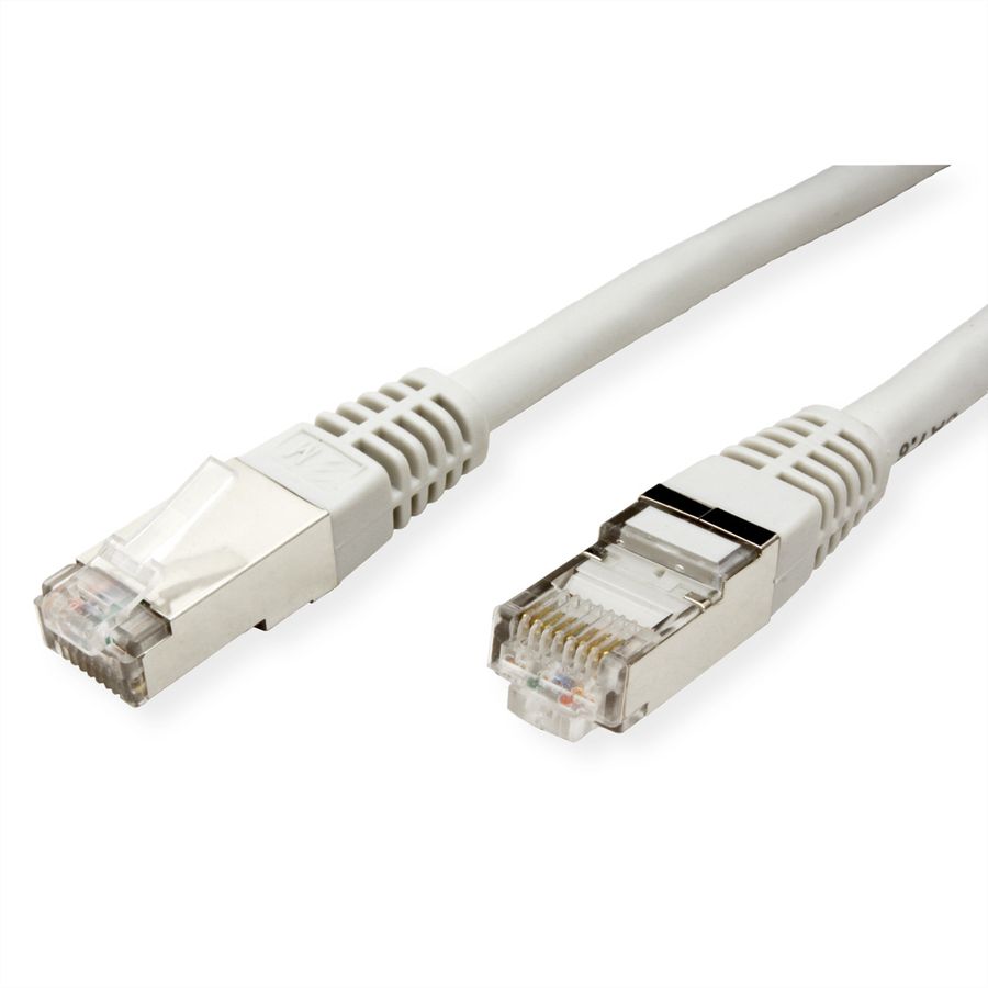 Cordon VALUE Cat.6 (Classe E) S/FTP (PiMF), gris, 1 m