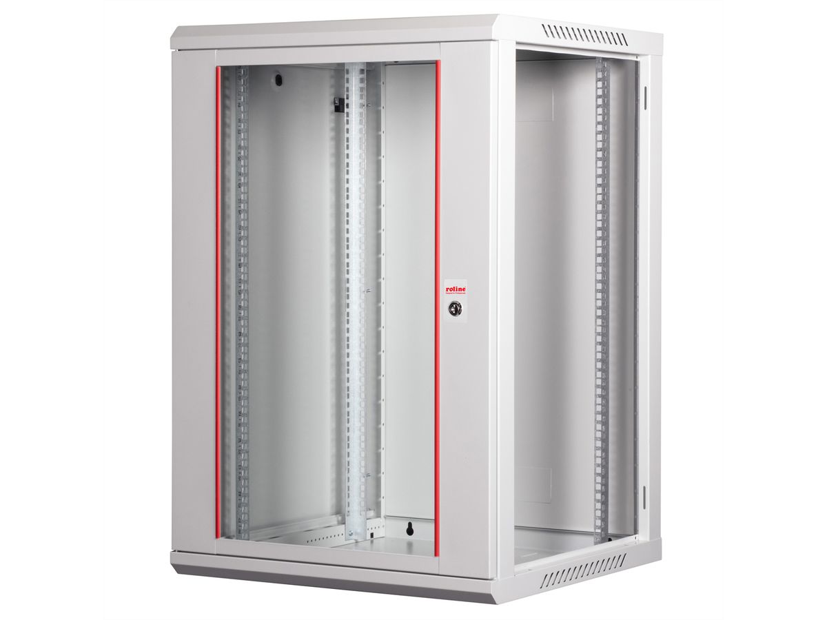 ROLINE 19" Boîtier mural Basic Plus 18U, 600x600 LxP gris