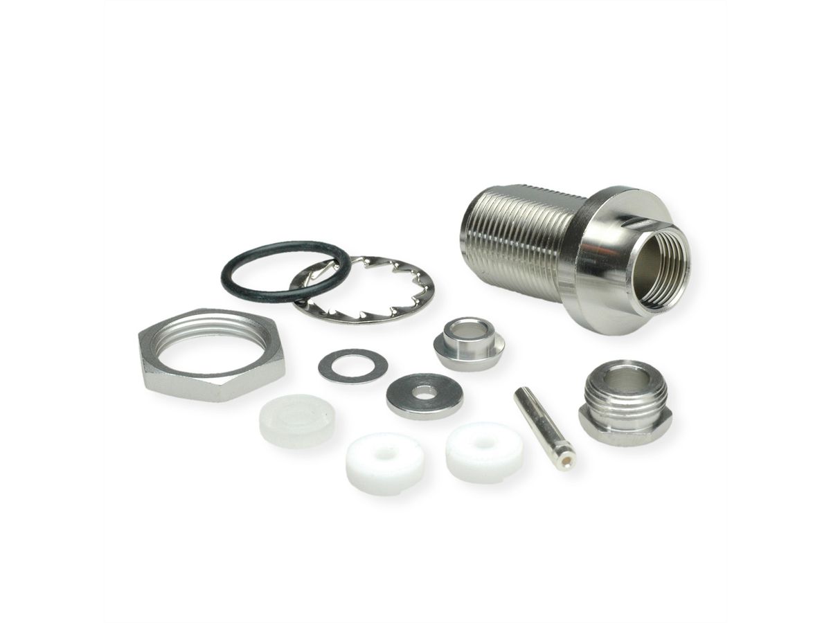 TELEGÄRTNER Douille de montage de câble N pour RG-58C/U, Raccord MIL