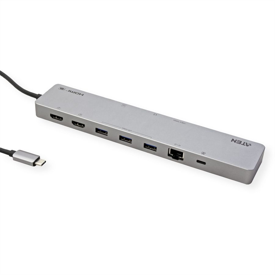 ATEN UH3240 Station d'accueil multiport USB-C 11-en-1, avec passage d'alimentation