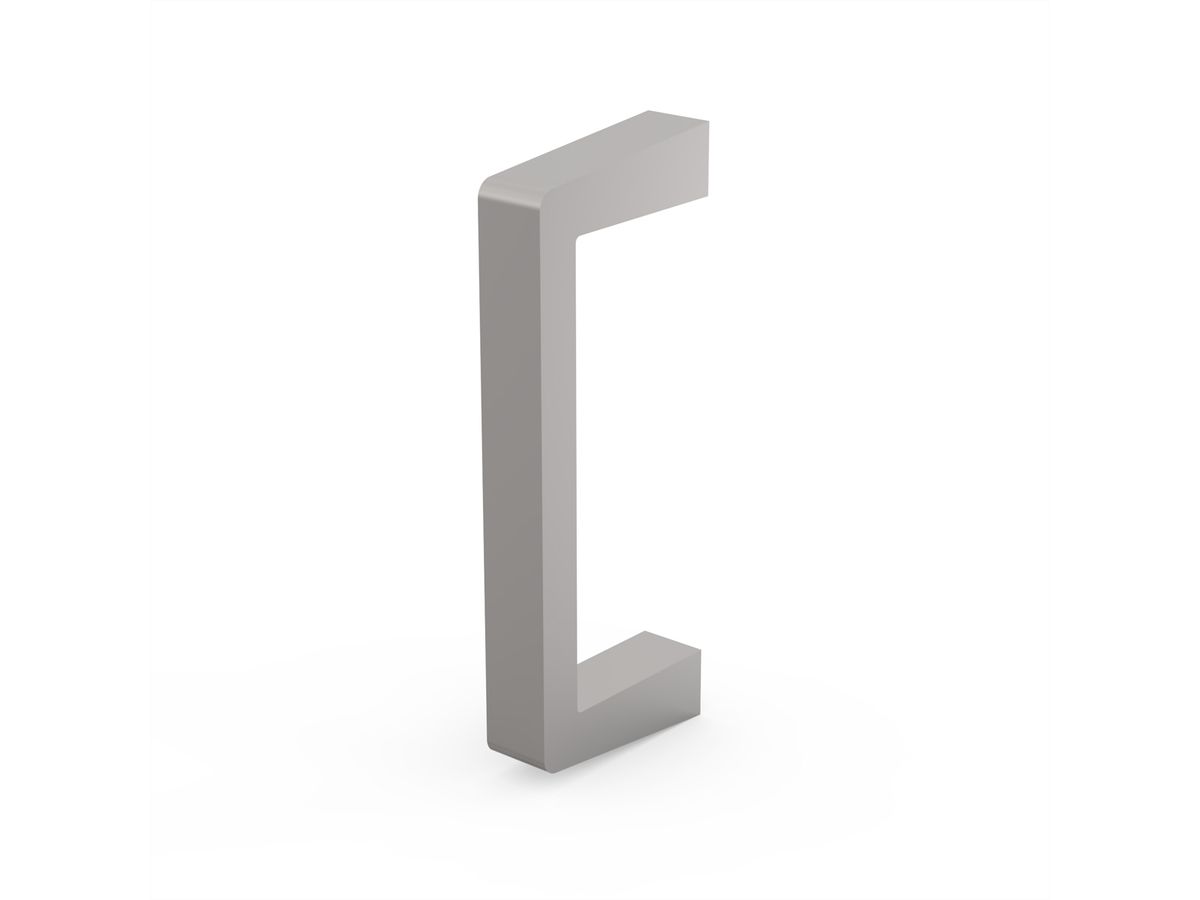 Poignée avant SCHROFF en une pièce, largeur 12,2 mm, anodisé clair, 3 U