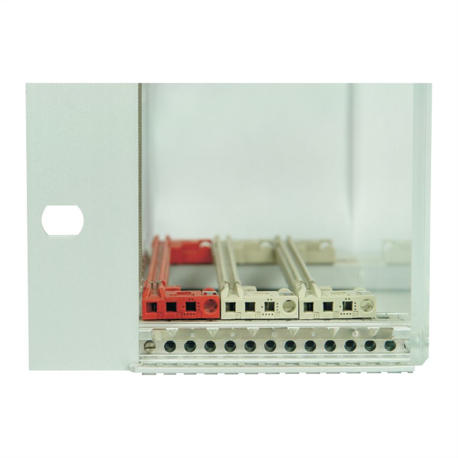 Guide-cartes SCHROFF 280 mm, largeur de rainure 2.5 mm, multi-pièces, rouge/argent, 10 pièces