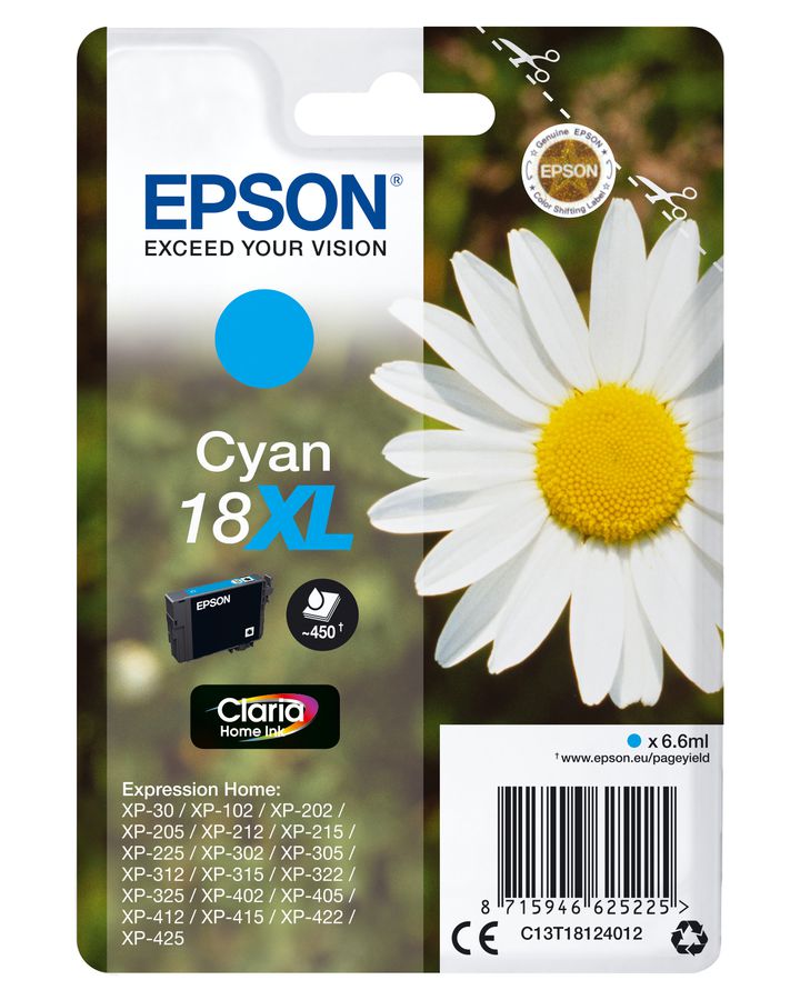 Epson Daisy Cartouche "Pâquerette" 18XL - Encre Claria Home C