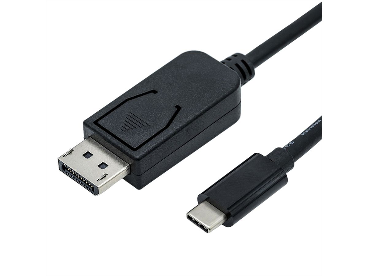 ROLINE Câble adaptateur type C - DisplayPort, v1.2, M/M, 1 m