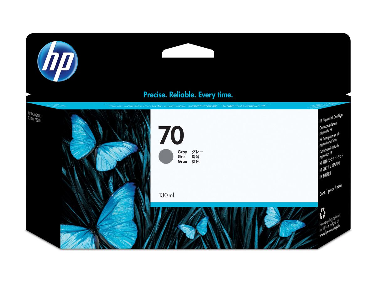 HP 70 cartouche d'encre grise 130 ml
