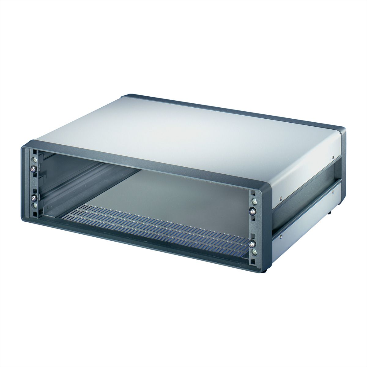 SCHROFF Comptec 19" Desktop Case, non blindé, capot en acier, 3 U, 84 HP, 400 mm