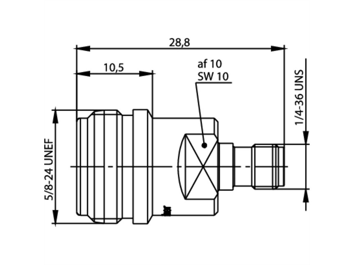 TELEGÄRTNER Adaptateur N-femelle / SMA-femelle
