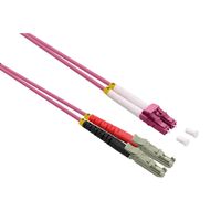 ROLINE Câble FO Duplex 50/125µm OM4, LSH/LC, LSOH, violet, 1 m