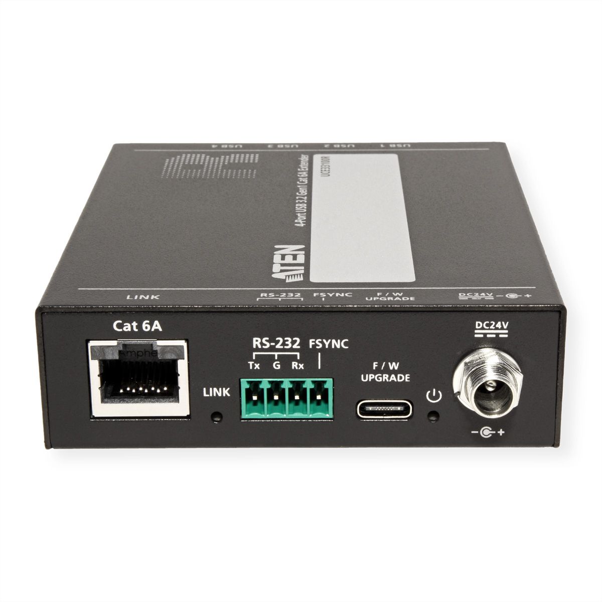 ATEN UCE33100 Prolongateur USB 3.2 Gen 1 Cat 6A à 4 ports, jusqu'à 100 m