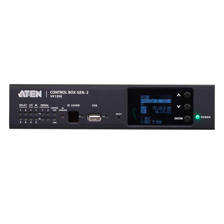 ATEN VK1200 Système de contrôle ATEN - Boîtier de contrôle compact gén. 2 avec double LAN