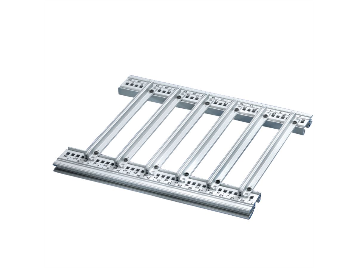 Accessoire pour rail de guidage SCHROFF pour circuits imprimés lourds, extra-fort, aluminium, 220 mm, largeur de rainure 2,5 mm, argent