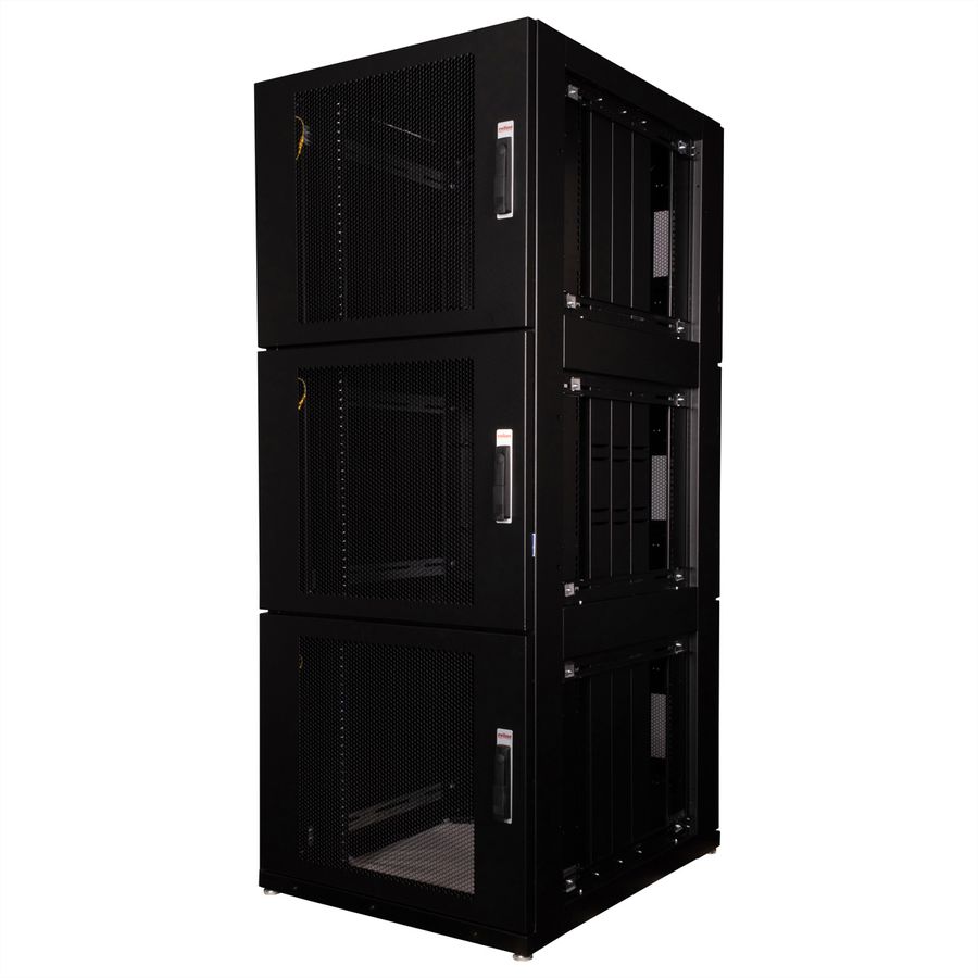 ROLINE Armoire de colocation 42U 800x1000mm, 3 compartiments, noir