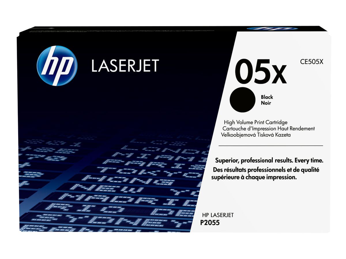HP 05X toner LaserJet noir grande capacité authentique