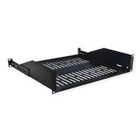 VALUE Etagère 19", 485 x 400 mm, 2 U, max. 25 kg, forme en U, noir