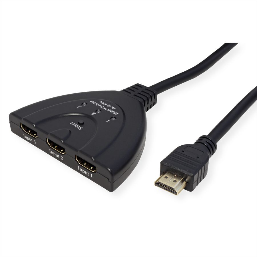 VALUE Switch HDMI, 3 PCs - 1 écran