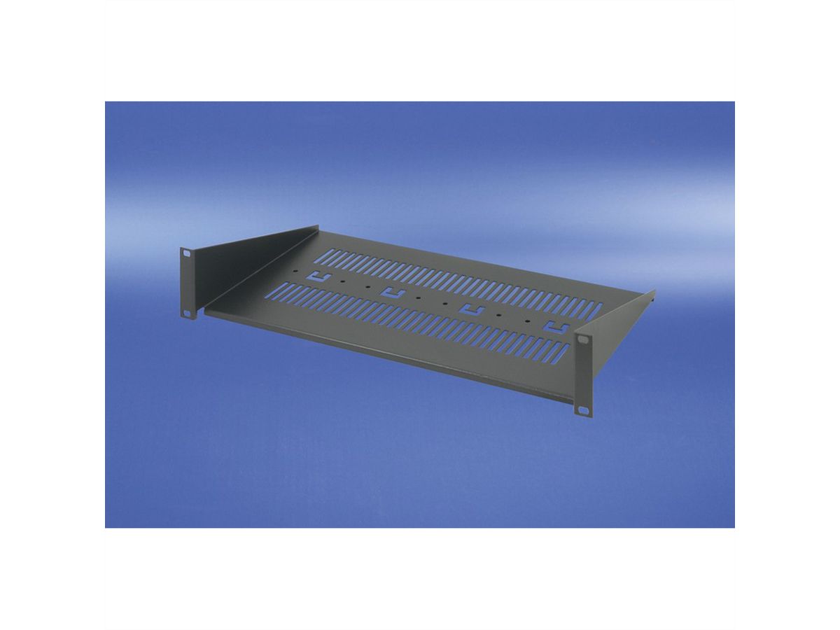 SCHROFF Tablette pour appareils 19", 2 U, RAL 7021