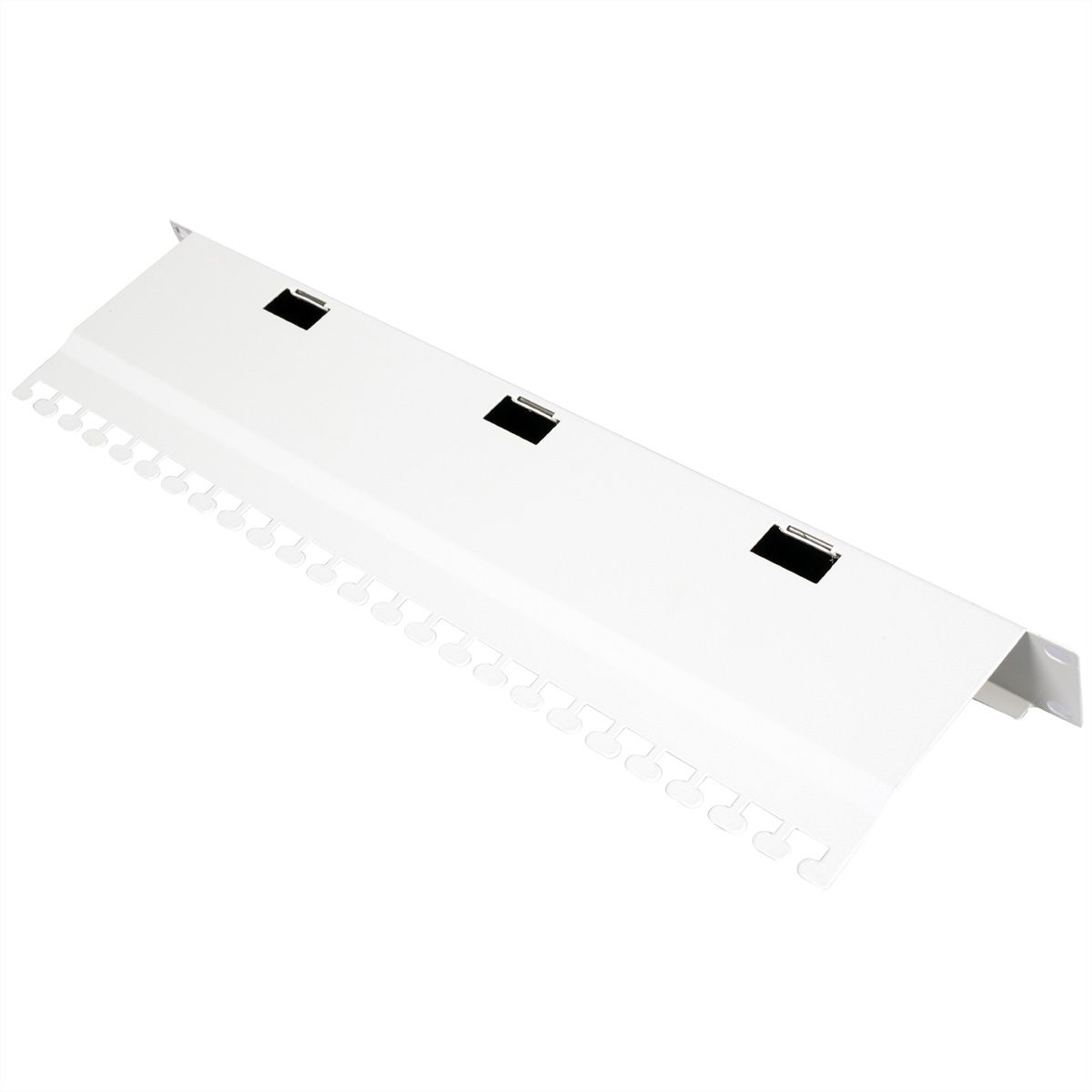 ROLINE 19" Passe-câbles, Avec brosse 1U gris