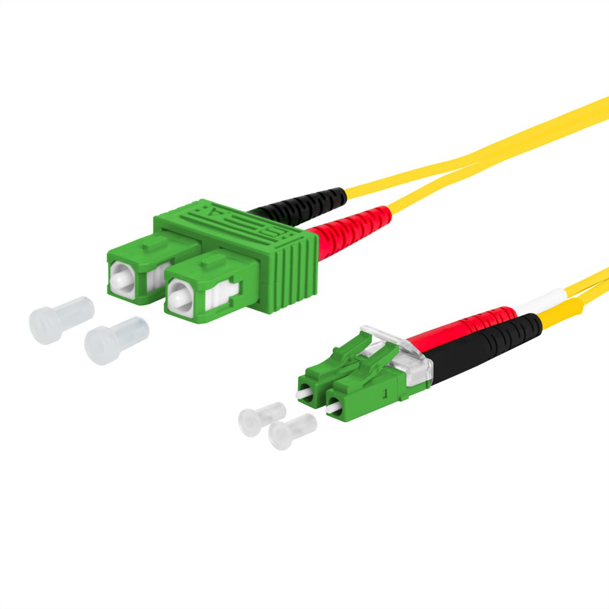 METZ CONNECT OpDAT cordon de brassage, SC-D APC/LC-D APC OS2, 5 m