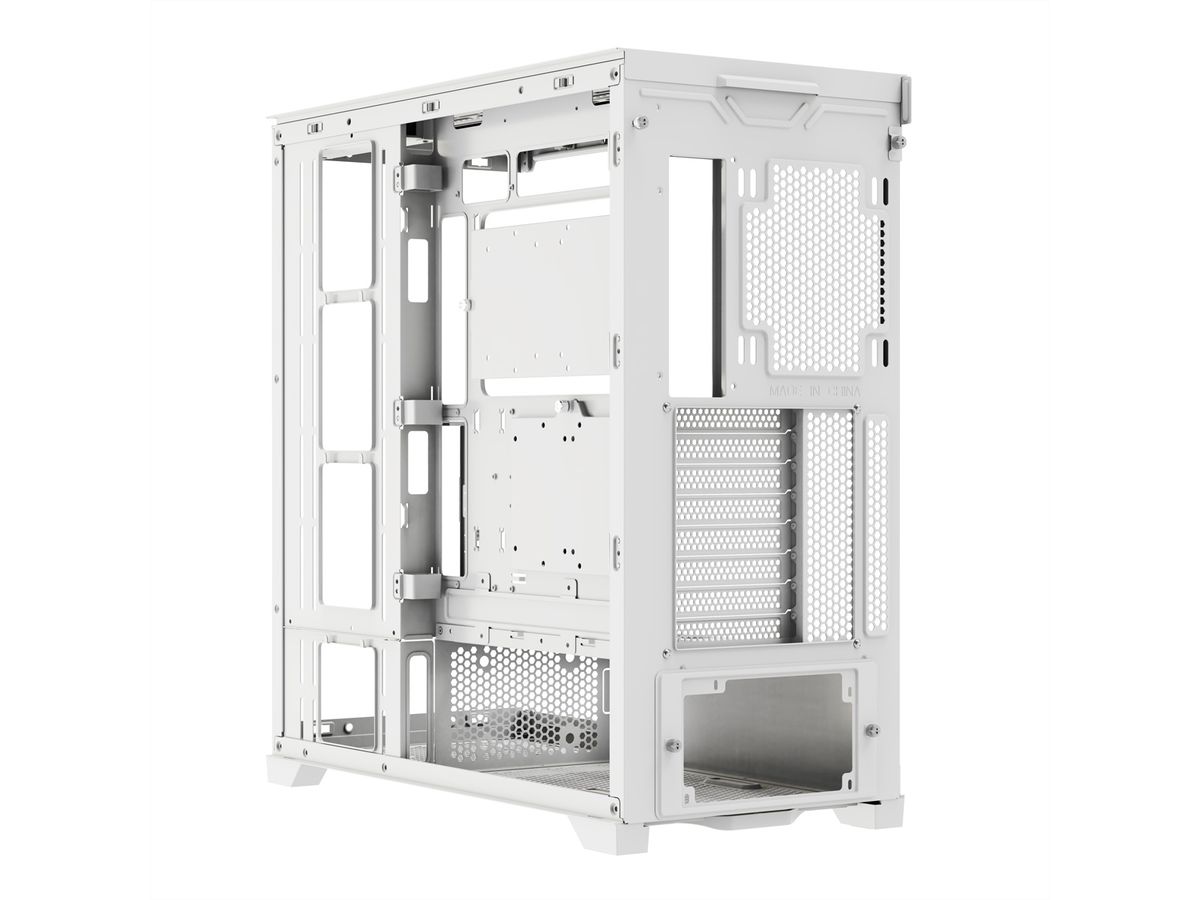 XILENCE Xilent Gleam X818.W.ARGB Gaming ATX PC blanc, Tour RGB ATX Midi