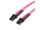 TELEGÄRTNER Cordon FO 2x G50/125 OM4, 1x LC Duplex - 1x LC Duplex, violet, 2 m