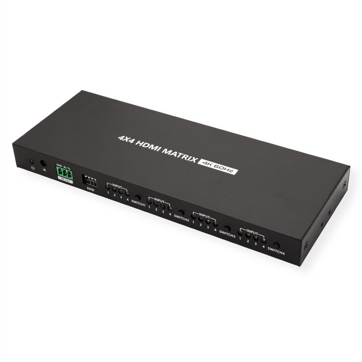 VALUE Switch Matriciel HDMI 4K, 4 x 4, avec télécommande