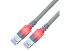 Cordon EasyLan DualBoot LED Cat.6 (Classe E) S/FTP, LSOH, gris, 0,5 m