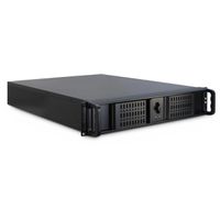 Boîtier industriel 19", 2U, long, IPC 2U 2098-SL, noir