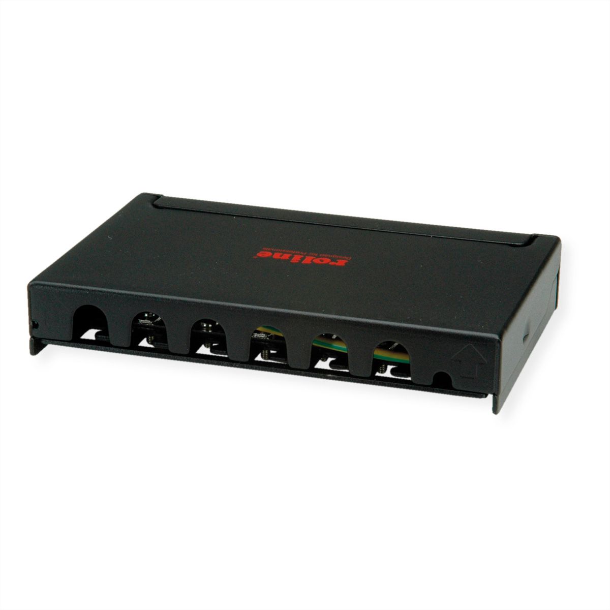 ROLINE Mini panneau Cat.6A/ClassEA 6 ports, 0,5U, blindé, noir