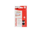 VELCRO® Boutons ronds 16mm x 16 noirs, crochets & velours autocollants