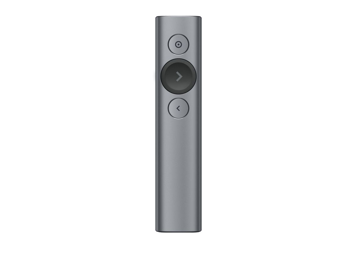 Logitech Spotlight télécommande Bluetooth/RF Gris