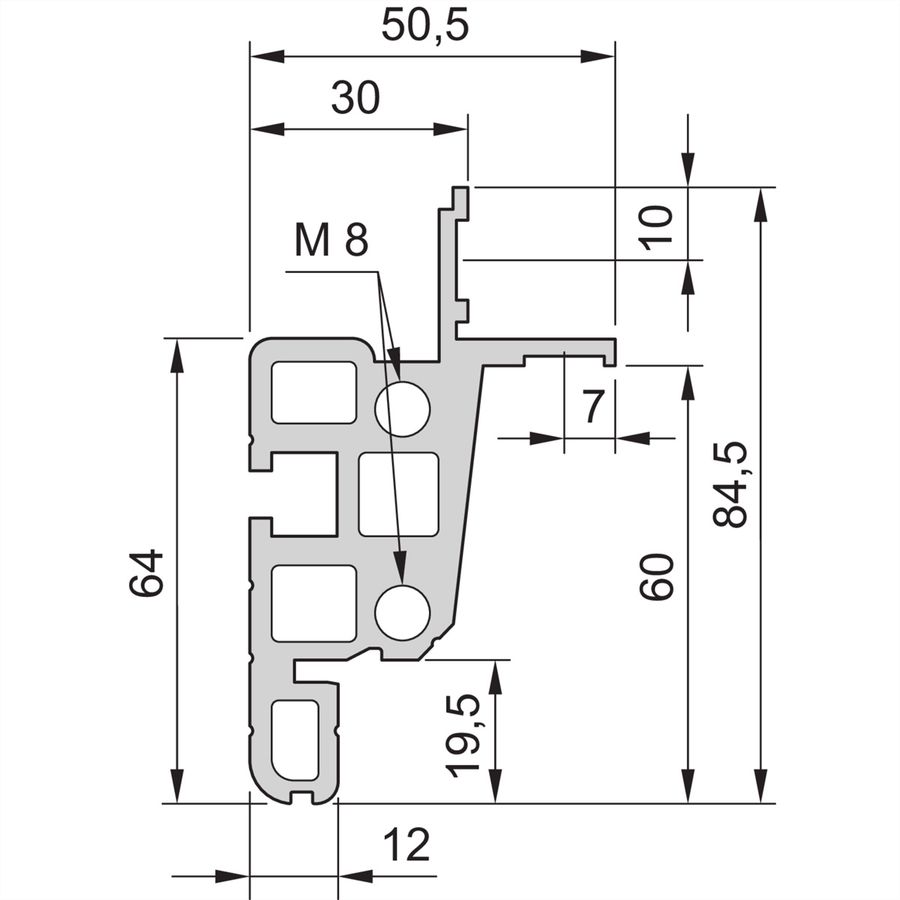 Cadre d'armoire Novastar SCHROFF, Heavy-Duty, 20 U 553W 1000D